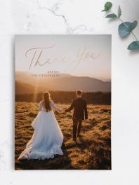 Thank You Photo Cards for Weddings