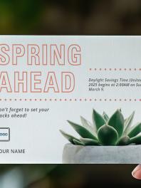 Spring Ahead Postcard