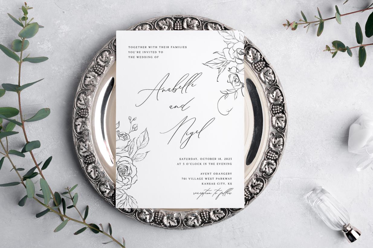 The Annabelle Wedding Invitation Suite - simple and beautiful