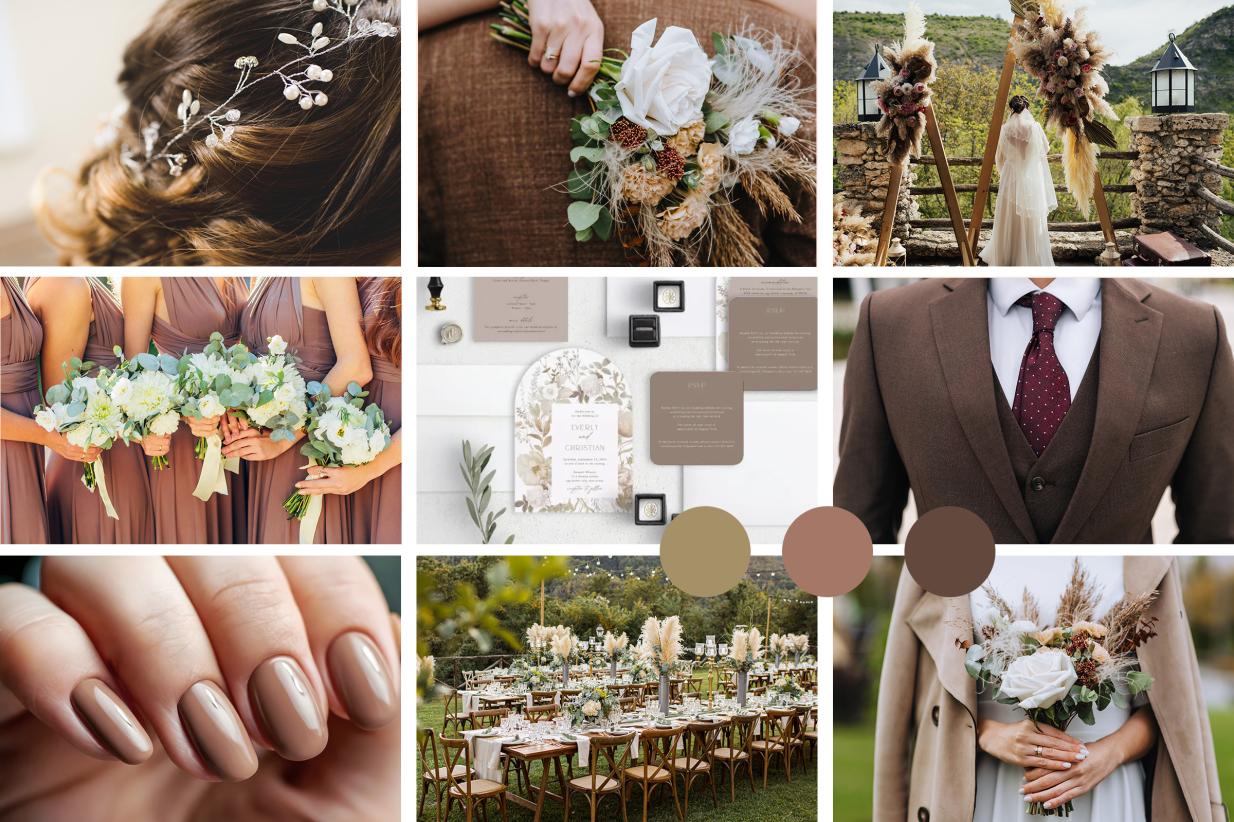 Mocha Mousse Wedding Inspiration