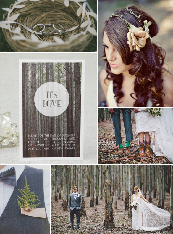woodland themed wedding ideas and  save the date