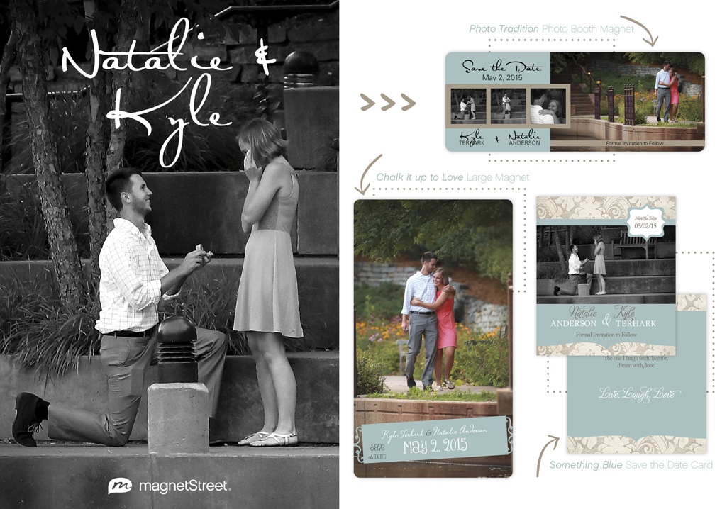 Natalie and Kyle's Save the Date collage