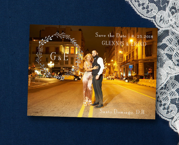 Be Inspired By Real (Pretty) Custom Foil Save the Dates That Shine