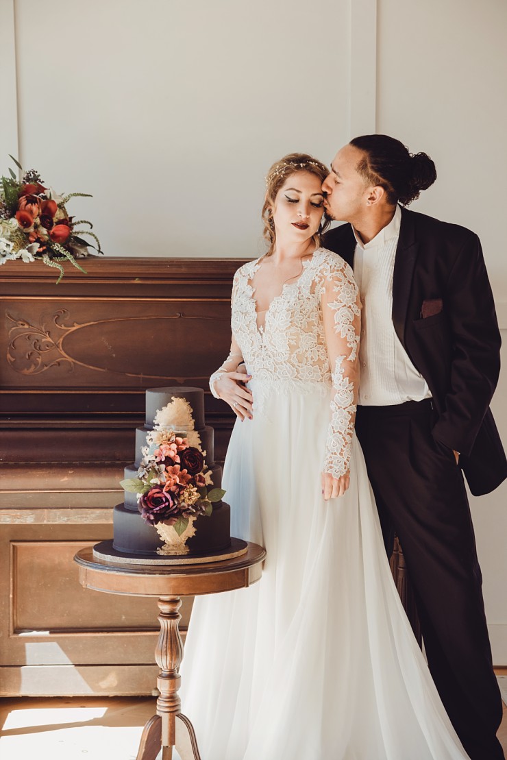 Moody Wedding Styled Shoot With A Real Surprise Proposal