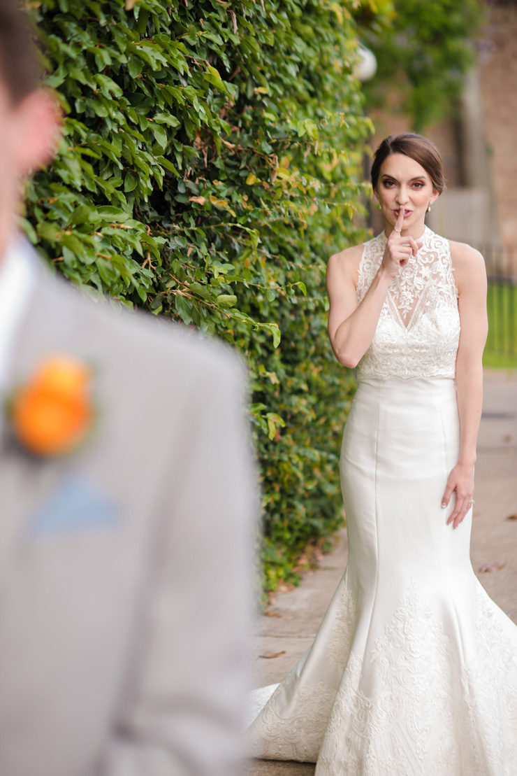 Elegant + Traditional Orange and Blue Wedding At The Gallery