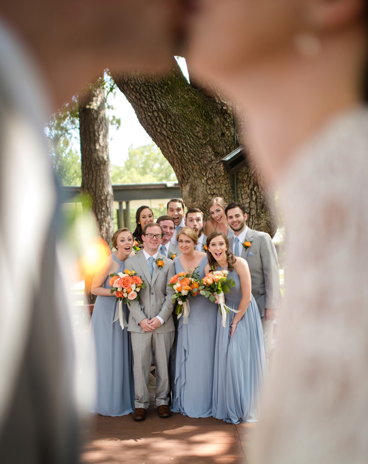 Elegant + Traditional Orange and Blue Wedding At The Gallery