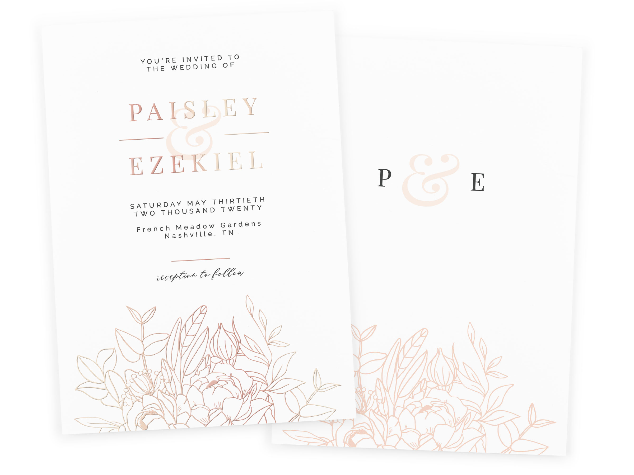 Foil Wedding Invitations