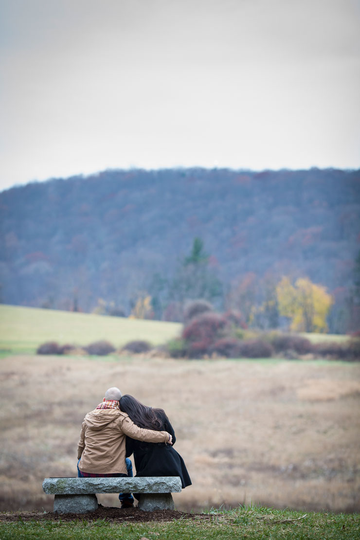 New York fall engagement photo session