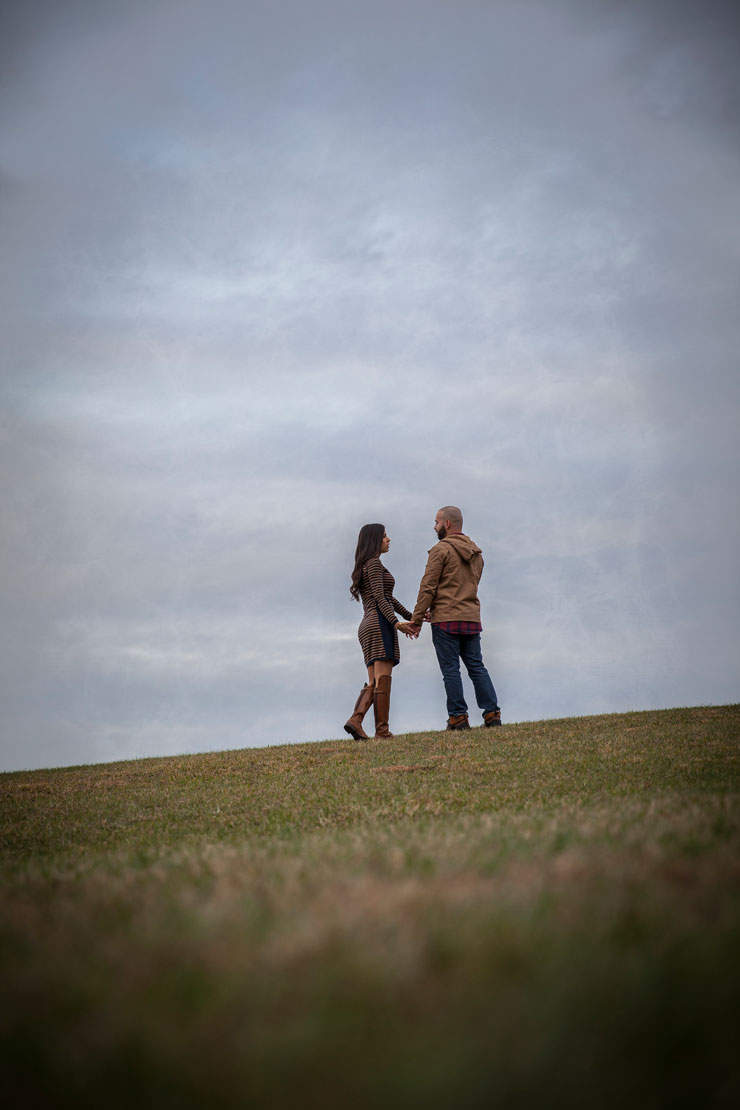 Fall engagement photo session in New York