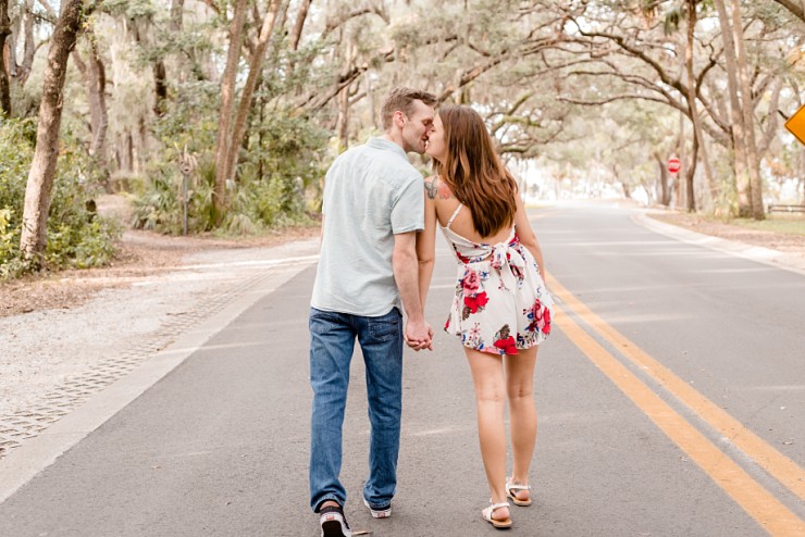 Perfectly Relaxed Sand Key Beach Engagement Session