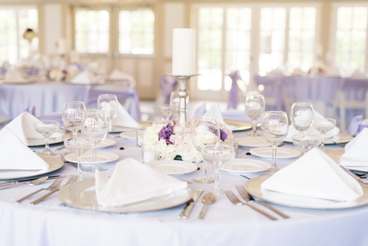 Romantic Purple Outdoor Wedding At The Historical Castle Farms