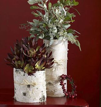 birch vase centerpieces