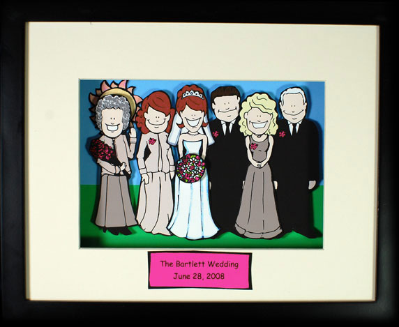 personalized wedding caricature