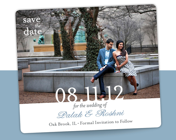 save the date photo magnet