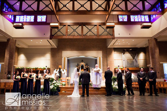 elegant southern wedding catholic ceremony