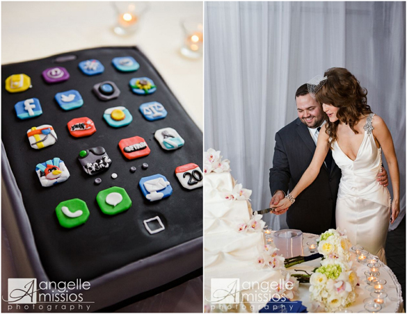 cellphone groom's cake 