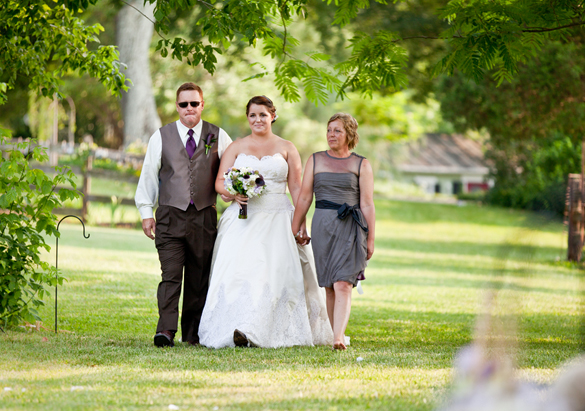 outdoor ceremony at Southern wedding