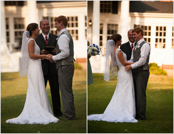 Southern wedding, outdoor ceremony