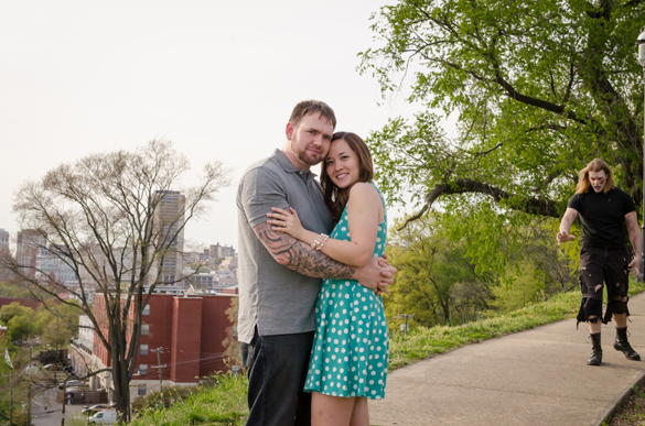 Zombie engagement session by Hildebrandt Photography