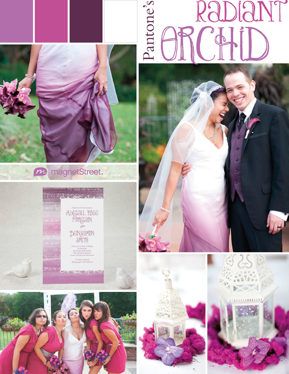 Pantone's Color of the Year: Radiant Orchid wedding inspiration