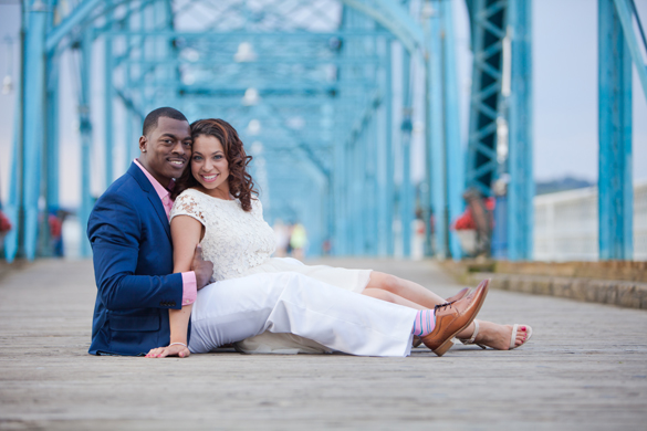 Bluff View engagement photo in Chattanooga, TN