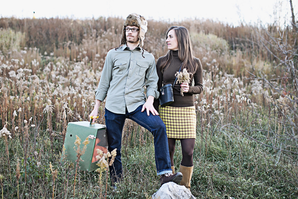  "MoonRise Kingdom" movie themed engagement photos