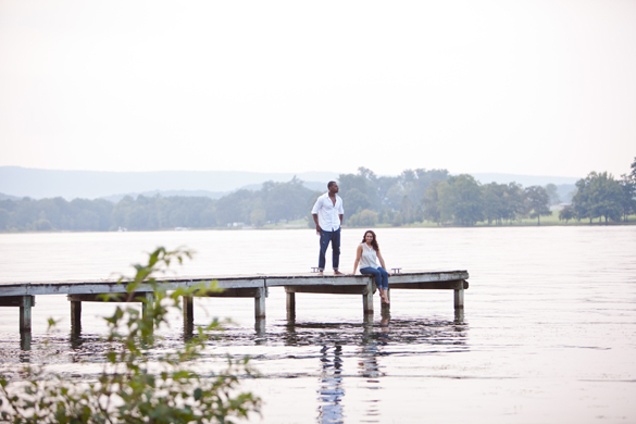 Engagement photo at Lake Chickamauga, Chattanooga, TN