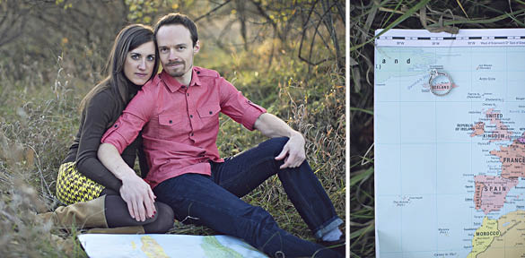 "MoonRise Kingdom" movie themed engagement photos