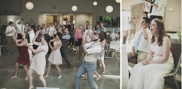 wedding party flash dance to Beyonce's "Until the end of Time"