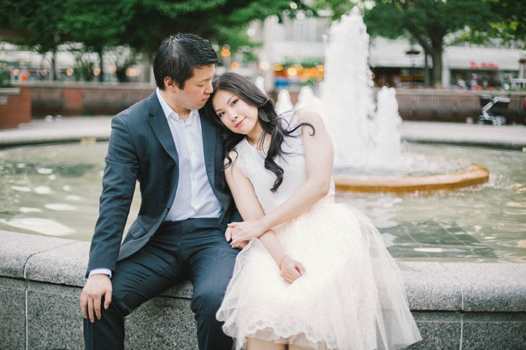 Urban engagement photos in downtown Toronto--by Julia Park Photography