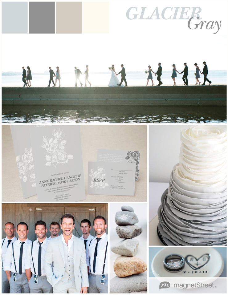 Soft Gray Wedding Ideas + free wedding sample