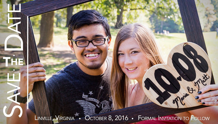 Meet Matt & Maria. They had 24 DIY Photo Save the Dates for their upcoming wedding!