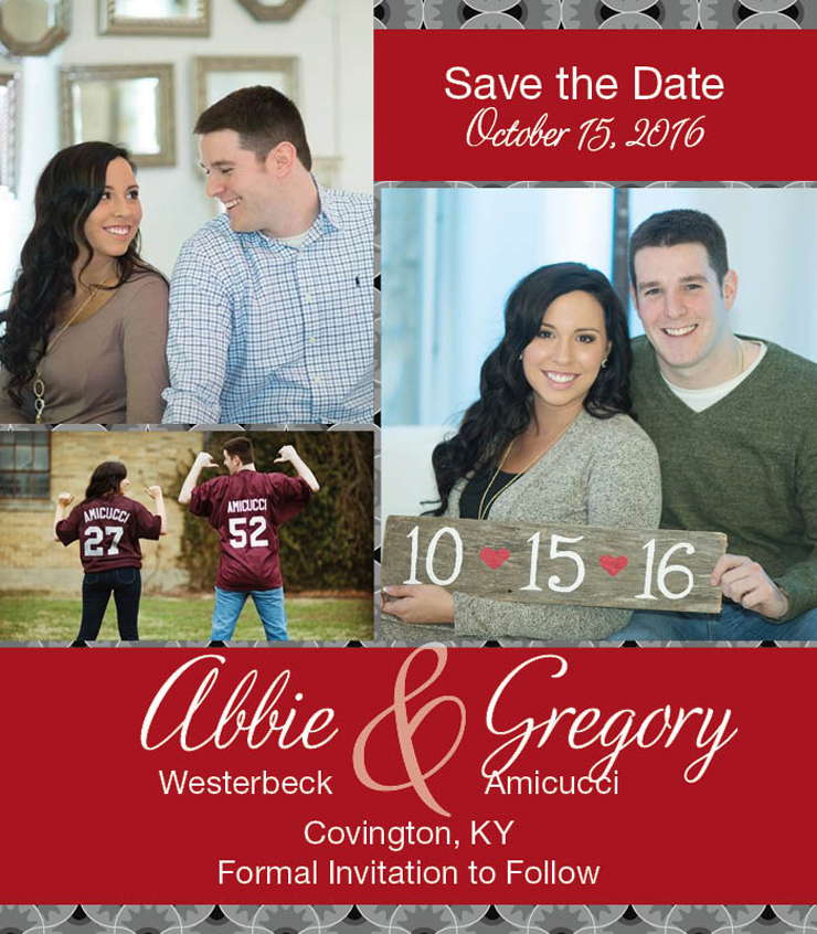 Display Your Engagement Photos save the date