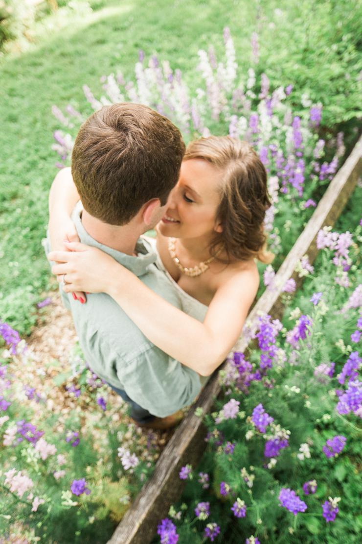 Casual Garden Engagement With Botanical Bursts