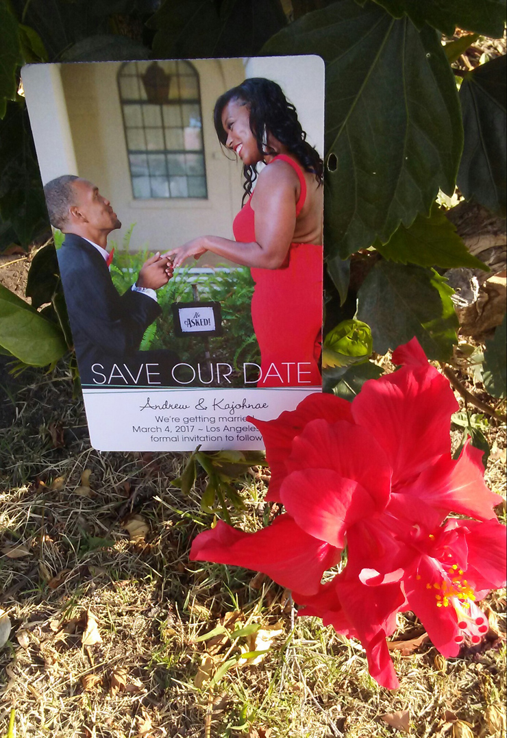 Personalized Save the Date Magnet sample