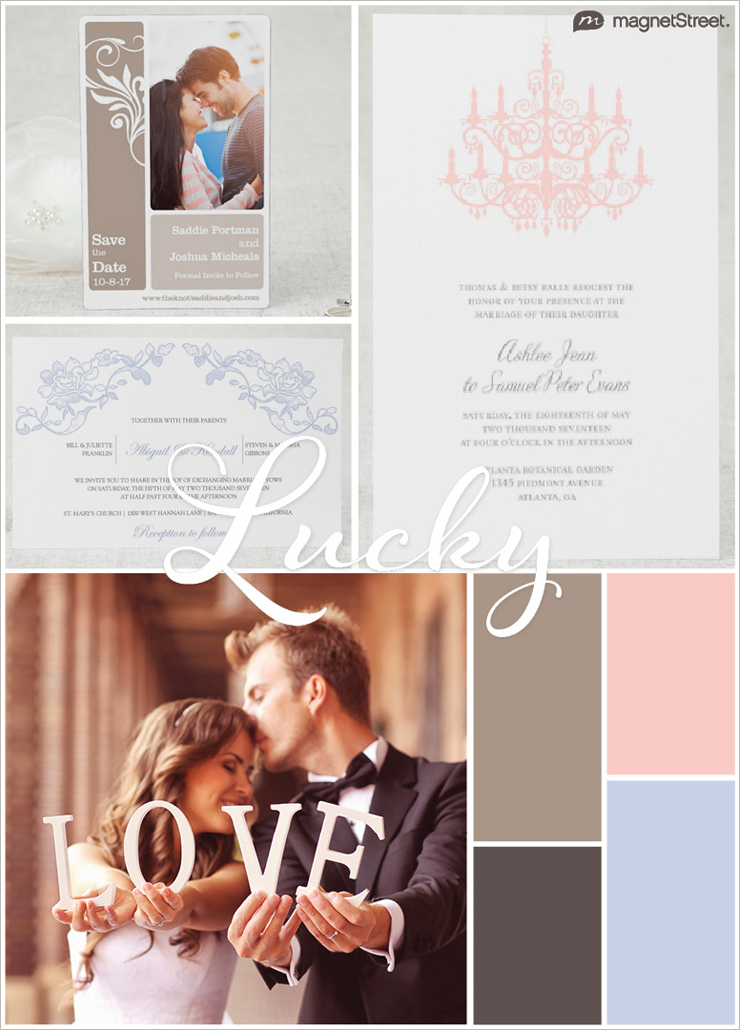 Lucky in Love: Pretty Pink and Brown Color Inspiration