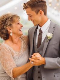 Mother-Son Dance at a Wedding
