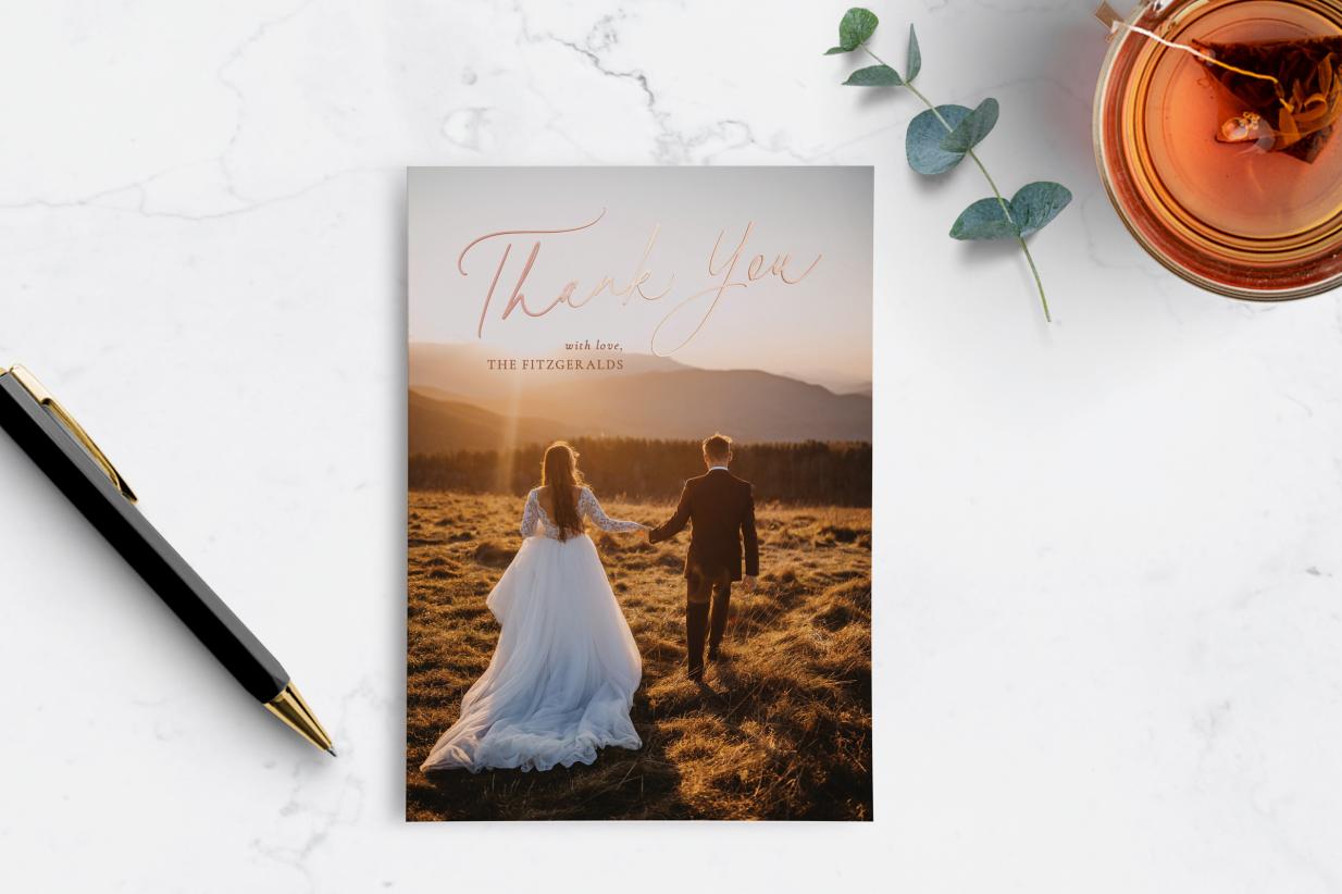 Thank You Photo Cards for Weddings