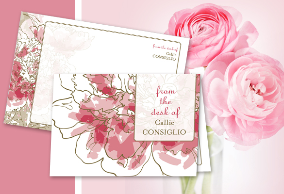 Watercolor Bloom - Personal Stationery by MagnetStreet