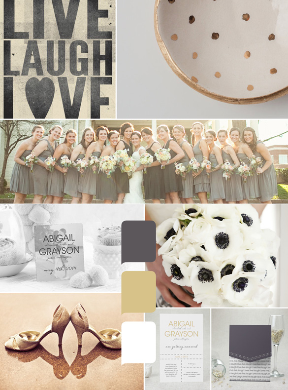 Live Laugh Love Wedding Stationery from MagnetStreet Weddings