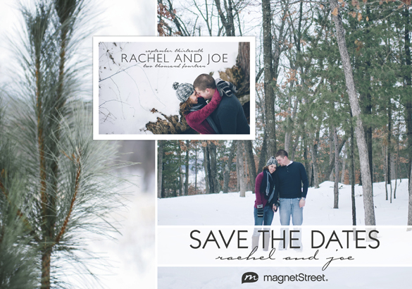 rustic save the date and rustic engagement photos
