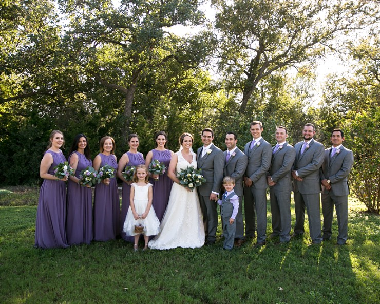 Chic Lavender and Gray Wedding