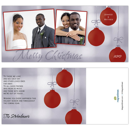 holiday photo paper card