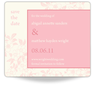 Apple Blossoms Save the Date Magnets - Pink Palette