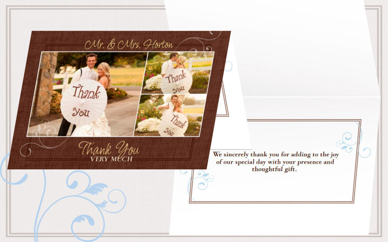 Wedding Thank You Note Card