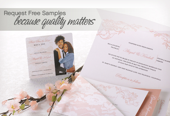 free wedding stationery samples