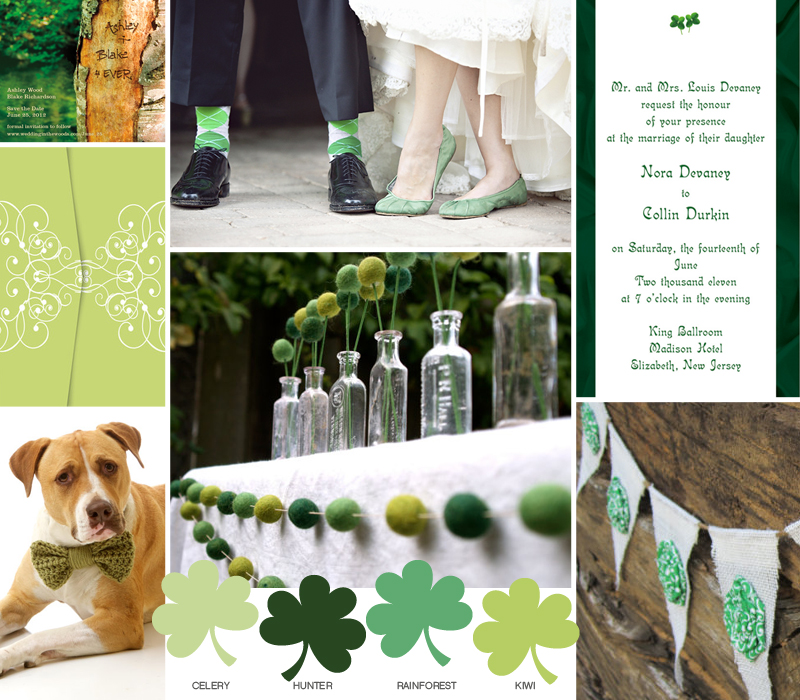 green wedding theme