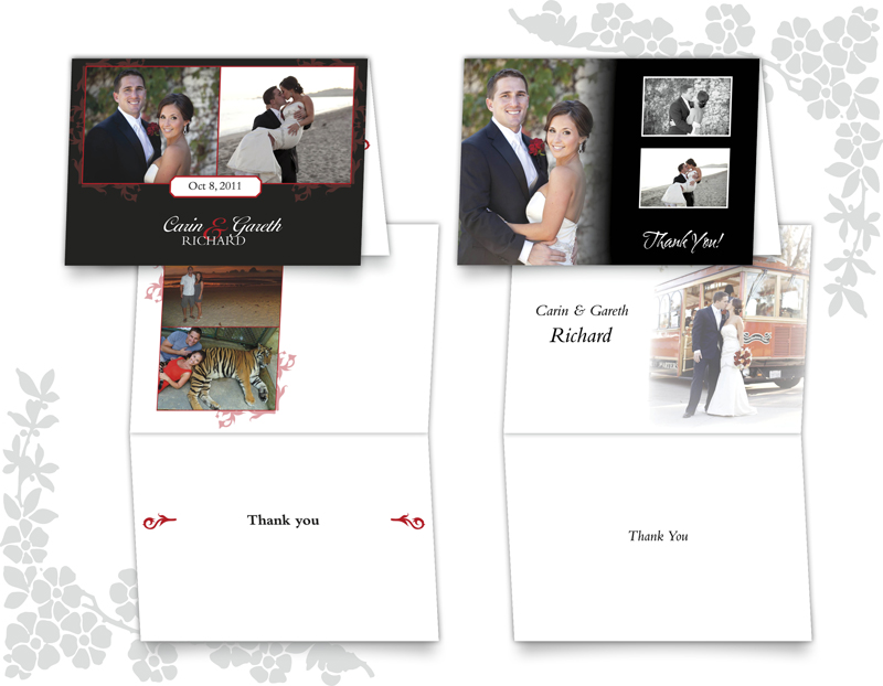Thank you wedding cards