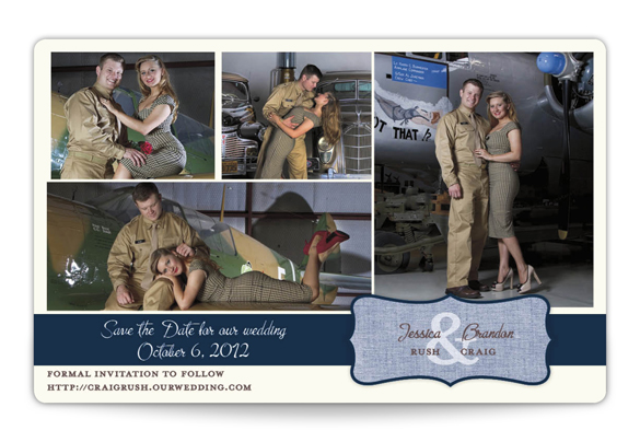 multi photo save the date magnet