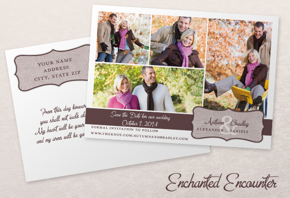 Save the Date Postcard-enchanted-encounter